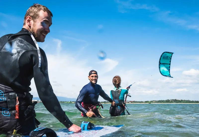 Kitesurfing